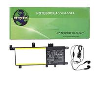 Amsahr - Batteria di ricambio per Asus C21N1634, 0B200-02550200, C21PqCH, VivoBook 15 X542UR, X542BP-1B-include auricolari stereo