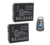 amsahr Batteria di ricambio per fotocamera digitale e videocamera, per Samsung IA-BH125C, HMX-R10 Pack-2, con obiettivo e accessori