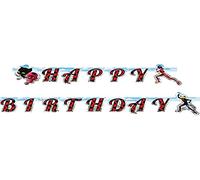 Amscan Festone per feste di compleanno Miraculous coccinella 'Happy Birthday'