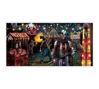 amscan 120193-55 - Striscione Creepy Carnevil, in plastica, 165,1 x 85 cm, multicolore