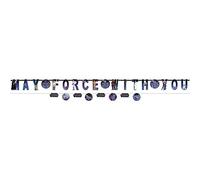Amscan 120655 - Kit di striscioni con lettere di galassia di Star Wars