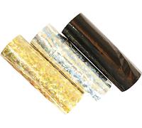 18 stelle filanti * oro + argento + nero metallizzato * come decorazione per feste, compleanni o anniversari // 3 rotoli // decorazione da tavolo Capodanno