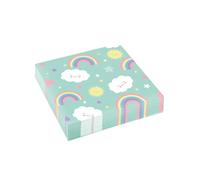 amscan 20 tovaglioli Rainbow & Cloud, Colore Motivo:, Taglia Unica, 9904302