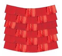 Amscan 244400.4 Decorare Fondo-152cm | Rosso | 9 Pz. Sfondo