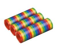 amscan 3 Stelle filanti metallizzate Bright Rainbow, Colore Arcobaleno, 7mm x 4m, 9905008