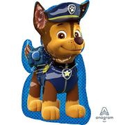 Amscan 3449501 - Pallone in foil Super Shape Chase, dimensione 58 x 78 cm, volume 40 litri, Paw Patrol, pallone ad elio