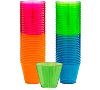 amscan 350111 Neon Party Supplies, Bicchieri Plastica