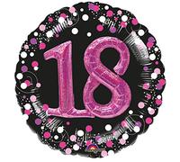 Amscan 3597401 - Multi Balloon Sparkling Celebration 18, palloncino in foil, circa 81 x 81 cm, palloncino ad elio, compleanno