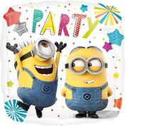 Amscan 3615901 - Palloncino standard in foil Minion Party, 43 cm, compleanno, buon compleanno, palloncino ad elio
