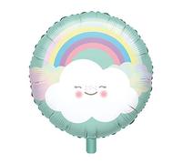 Amscan 3925001 - Palloncino a forma di arcobaleno e cloud, diametro circa 43 cm, per feste