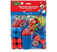 Amscan 396607 Confezione assortita di accessori per feste, motivo Super Mario