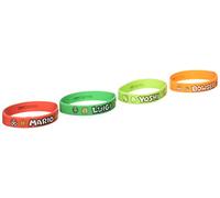 Amscan 396608 Super Mario Gomma Bracciali, 6 pezzi, Colori assortiti