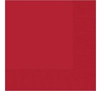 Amscan, 40 cm, 2 Veli, tovaglioli, Colore: Rosso