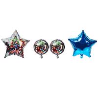 amscan 4071101 - Palloncini Marvel Avengers Power Unite, 5 Pezzi, Palloncino Bouquet, Palloncini Elio, Palloncini