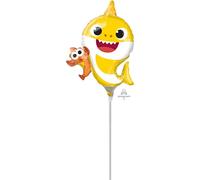 amscan 4076302 Mini Shape Baby Shark Palloncino A30 Sfuso