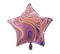 Amscan 4210101 - Palloncino in stagnola per feste, motivo: Anagramma Marblez, 48,3 cm, multicolore