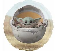 Amscan 4224101 - Palloncino standard Star Wars Mandalorian The Child, diametro circa 45 cm, per elio e aria