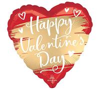 Amscan 4226701 - Palloncini in lamina a forma di cuore, per San Valentino, 5 pezzi