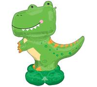 amscan 4292311-T-Rex Airloonz Palloncino in Foil-137,2 cm, Multicolore, large, 4292311