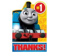 amscan 481752 Thomas All Aboard Multicolor Thank You Postcards 8ct