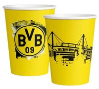 amscan 6 tazze giallo nero carta 500 ml