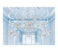 amscan 670550 MVP Dec Swirl Snowflake Hangig