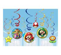 Amscan, 671554, decorazioni a tema Super Mario, Multicolore