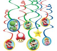Amscan, 671554, decorazioni a tema Super Mario, Multicolore