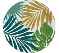 amscan 8 piatti ecologici * key west * per compleanno o festa | solo materiali naturali | Palme hawaiane per il compleanno dei bambini piatti di carta decorativi