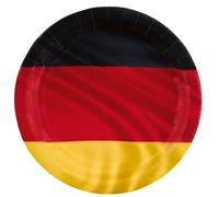 amscan 8 piatti Germania rotondi carta 23 cm