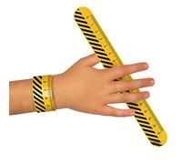 amscan 8 Bracciali Slap Costruzione Parte 24 cm, Multicolore, Taglia Unica