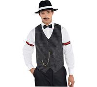 amscan 844055-55 - Gilet gangster da uomo ruggente anni '20, taglia XS
