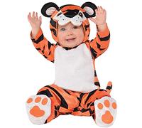 amscan 9900892 - Costume da tigre con cappuccio, età: 6-12 mesi