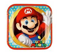 amscan 9901535-66 - Set di 52 Piatti Super Mario per 16 Bambini