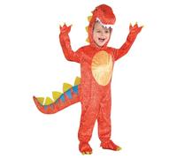 Amscan 9901817 - Costume da dinosauro Dinomite con cappuccio, per la Giornata Mondiale del Libro, età: 7-9 anni