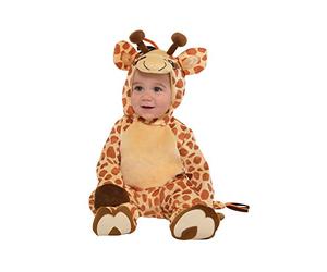 amscan 9902076 Costume Giraffa Junior per Neonati, 0-6 Mesi, Giallo