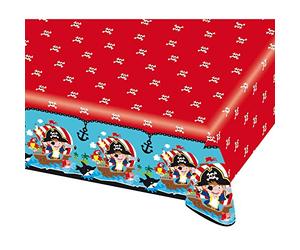 amscan 9902123 - Tovaglia pirata, 1 pezzo, dimensioni 120 x 180 cm, in plastica, impermeabile, pirata, ancora, teschi, navi, feste a tema, compleanno