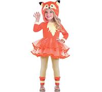 amscan 9903509 - Costume da volpe arancione con cappuccio per la Giornata Mondiale del Libro, età: 4-6 anni