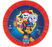 amscan 9903826-66 - Piatti di carta Paw Patrol, 8 pezzi, diametro 18 cm, piatti di carta, piatti di carta, piatti per feste, stoviglie usa e getta, compleanno per bambini