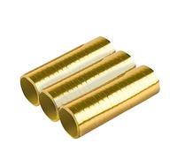 Amscan 9904638 - Stelle filanti oro, 3 rotoli da 18 tubi ciascuno, carta, decorazione, festa a tema, carnevale
