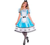 amscan 9904691 Alice nel paese delle meraviglie costume set, 2 pezzi, Blu, Size: 8-10