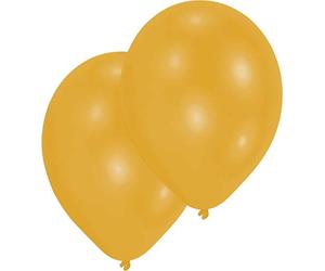 Amscan 9904945 - Palloncini in lattice oro metallizzato, 50 pezzi, diametro circa 27,5 cm, palloncini