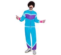 amscan 9905148 - Costume da Bagno Blu Anni '80 per Uomo, per Adulti, XL-2 Pezzi