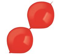 Amscan 9905662 - Palloncini in lattice Decorator Crystal E-Link, 50 pezzi, rosso, Link-a-Loon, palloncino, ghirlanda