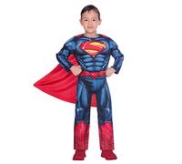 amscan 9906073 - Costume classico da Superman per bambini e ragazzi, con licenza ufficiale Warner Bros DC Comics, età: 10-12 anni