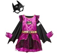 amscan 9906300 - Costume da Batgirl con licenza ufficiale Warner Bros. viola a fumetti (10-12 anni)