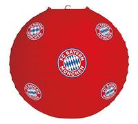 Amscan 9906517 - Lanterna FC Bayern Monaco, 1 pezzo, dimensione 20 cm, in carta, con logo Bayern, perfetta come decorazione per feste di tifosi o feste di calcio