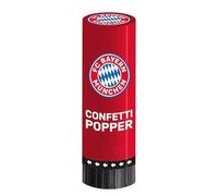 amscan 9906519 - Coppette per coriandoli FC Bayern Monaco, 2 Pezzi, Dimensioni 4,4 x 15,2 cm, Colore: Blu, Bianco e Rosso, Il Topper per Feste a Tema Calcio