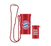 amscan 9906520 - Fantröte FC Bayern Monaco, Dimensioni 7,5 x 4,5 cm, Colore: Blu, Bianco e Rosso, con Cordino per Il Trasporto, Logo Mia San Mia, Perfetto per la prossima Partita di Calcio o la Festa