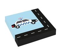 amscan 20 Napkins On The Road for Children's Birthday Parties and Children's Parties Vehicles Cars Police Fire Brigade Ambulance Car Birthday Napkins Paper Napkins